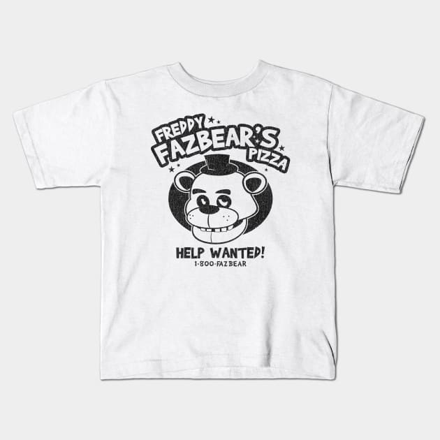 Vintage Freddy Fazbear's Pizza Kids T-Shirt by ayufandrana